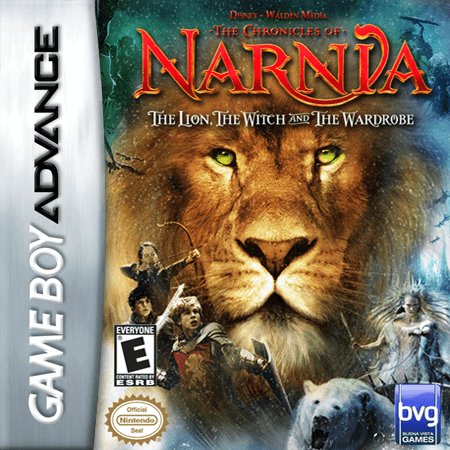 Chronicles of Narnia Lion Witch and the Wardrobe box art for GameBoy Advance